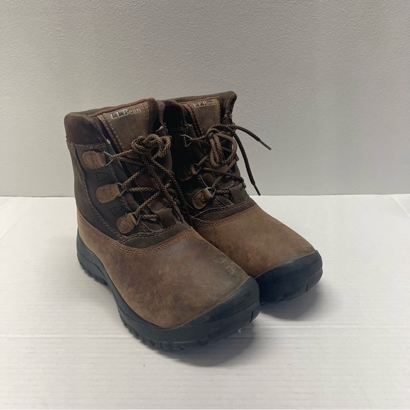 L.L Bean Tek 2.5 Suede Leather Boots Primaloft Lace Up Brown Sz 7 main image 5